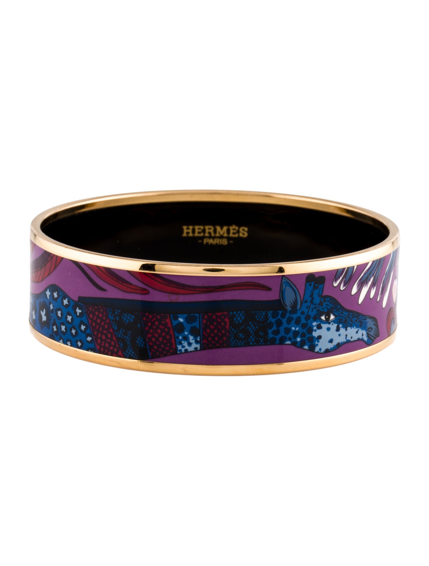 Hermès Wide Enamel Bangle